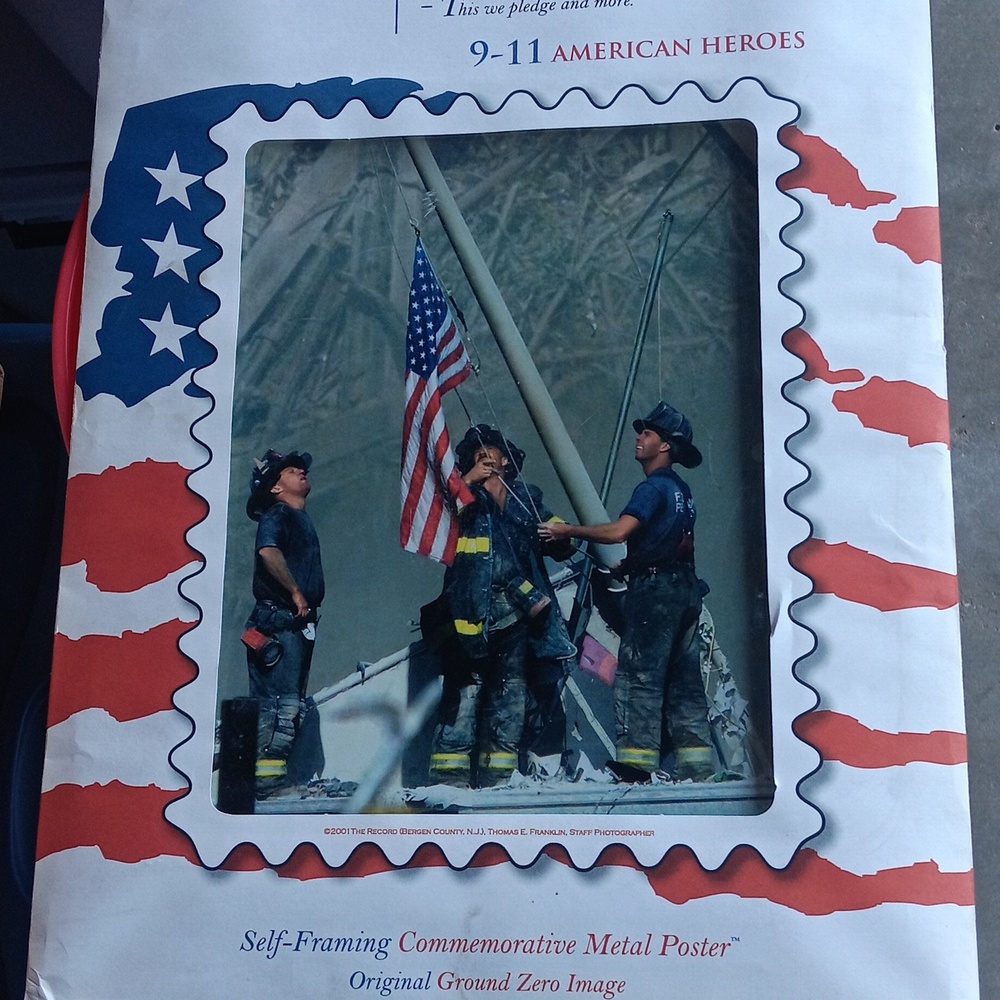 Self framing metal poster  9-11